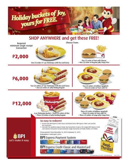bpi credit card promo|bpi credit card promo jollibee.
